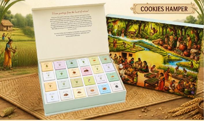 Arinamm assortment of boxed millet cookies